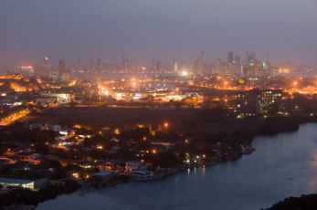 Cartagena by night from our window